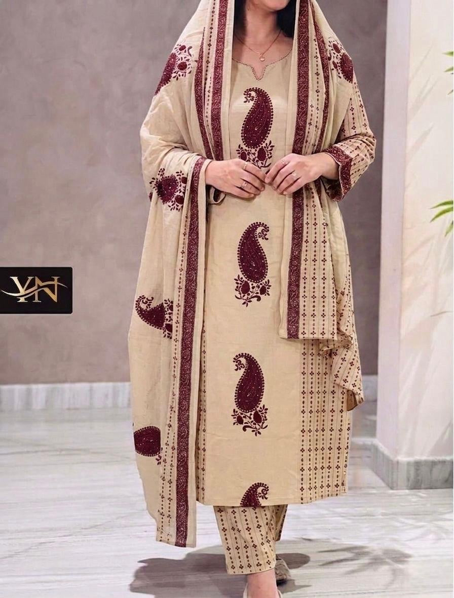 Top pant with Shawl